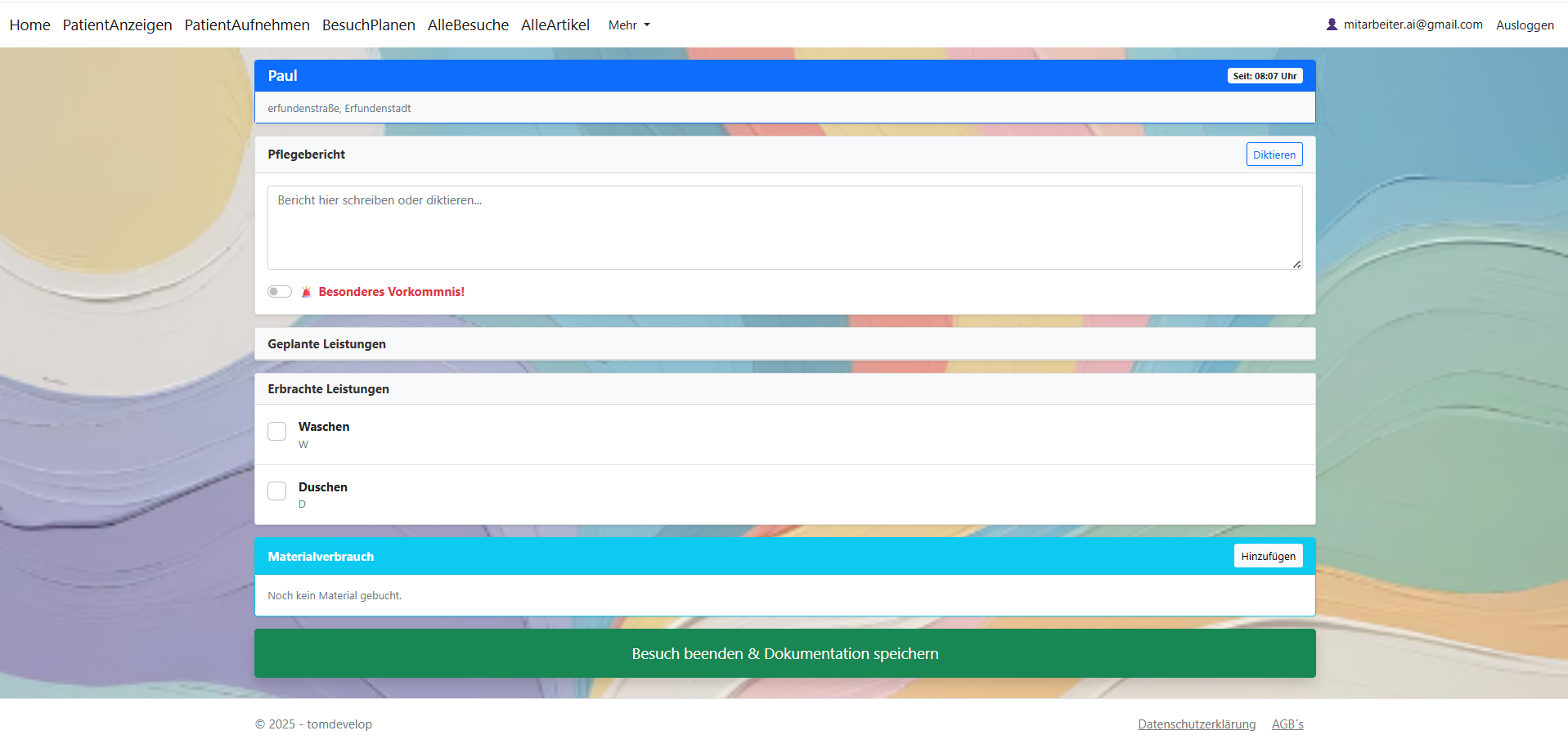 E-Commerce Plattform Startseite